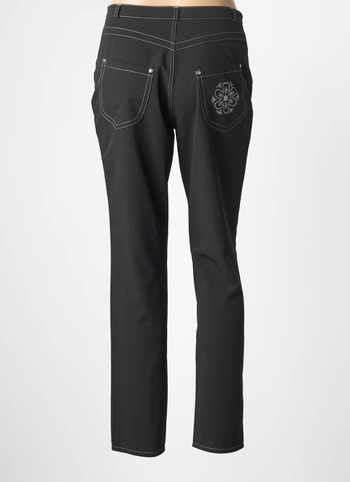Pantalon droit stretch taille normale noir QUATTRO femme
