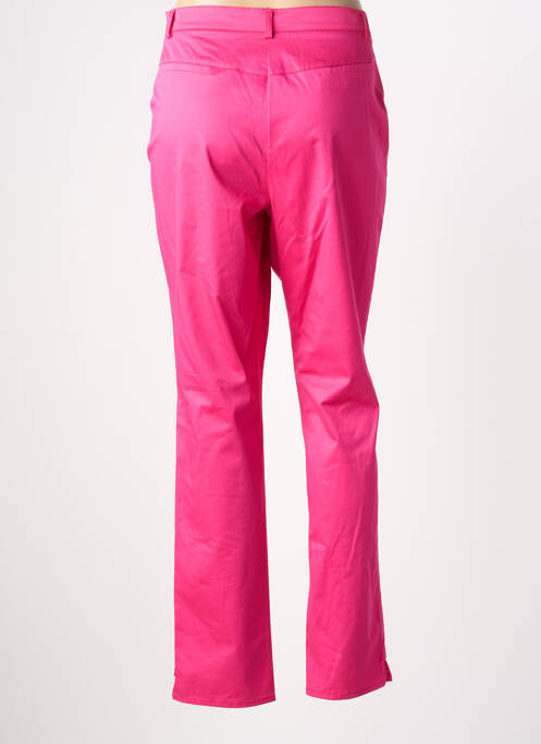 Pantalon droit stretch taille normale rose CONCEPT K femme