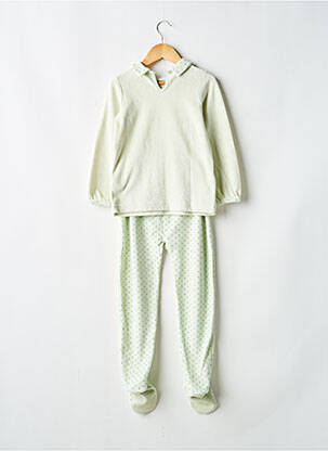 Pyjama manches longues vert PETIT BATEAU enfant