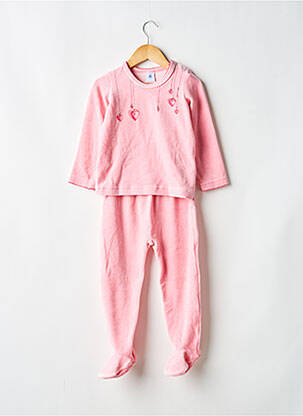 Pyjama col rond rose PETIT BATEAU fille