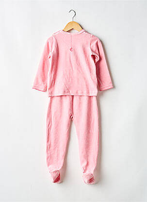 Pyjama col rond rose PETIT BATEAU fille