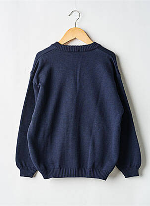 Gilet manches longues fermeture boutonnée sur le devant bleu COUDEMAIL garcon