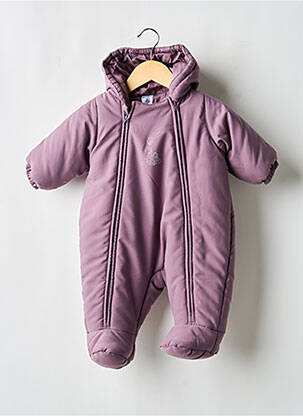 Combi-pantalon manches longues violet PETIT BATEAU fille