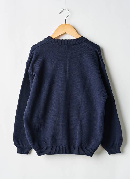 Gilet manches longues fermeture boutonnée sur le devant bleu COUDEMAIL garcon