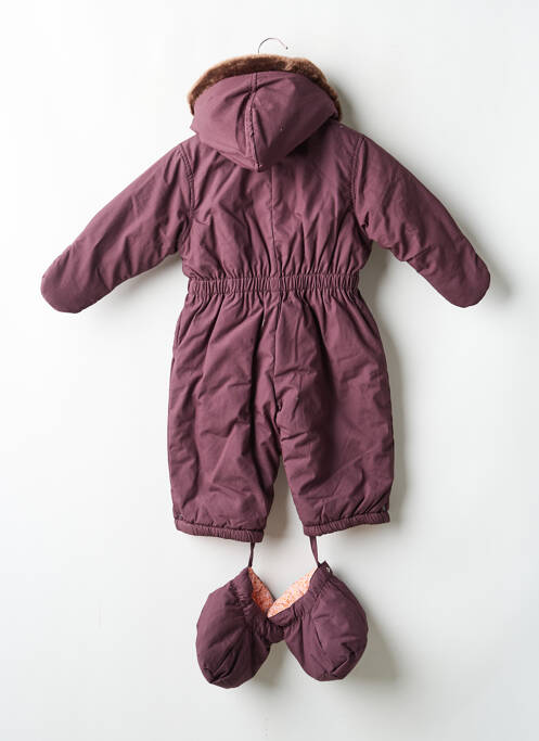 Combi-pantalon manches longues violet PETIT BATEAU fille