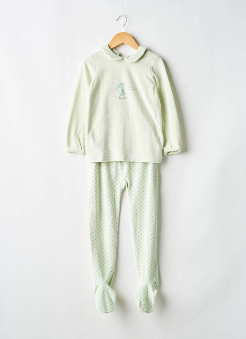 Pyjama type de haut t-shirt vert PETIT BATEAU enfant