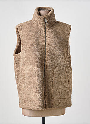 Veste casual coupe droite beige FREDA femme