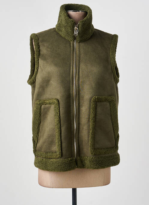 Veste casual coupe droite vert FREDA femme