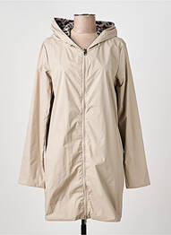 Imperméable réversible a capuche beige LAURA JO femme
