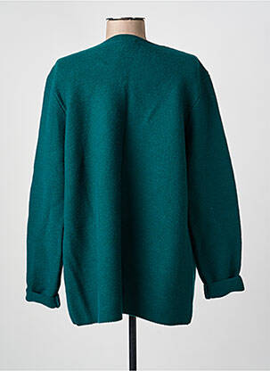 Gilet manches longues col rond vert AN' GE femme