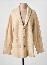Gilet manches longues stretch beige BELLA JONES femme