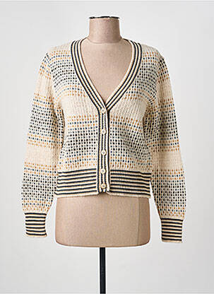 Gilet manches longues resserrée sur le bas beige ALDO MARTIN'S femme