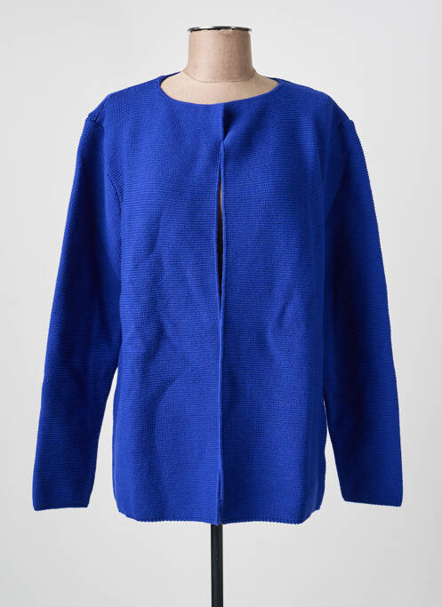 Gilet manches longues stretch bleu AN' GE femme