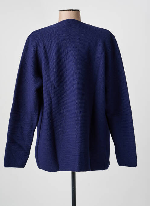 Gilet manches longues stretch bleu fonce AN' GE femme