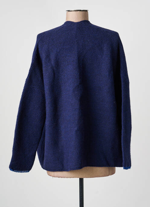 Gilet manches longues stretch bleu AN' GE femme