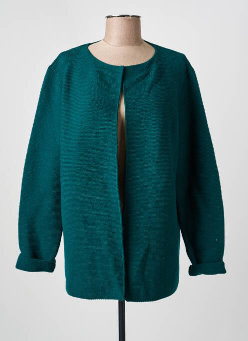 Gilet manches longues stretch vert AN' GE femme