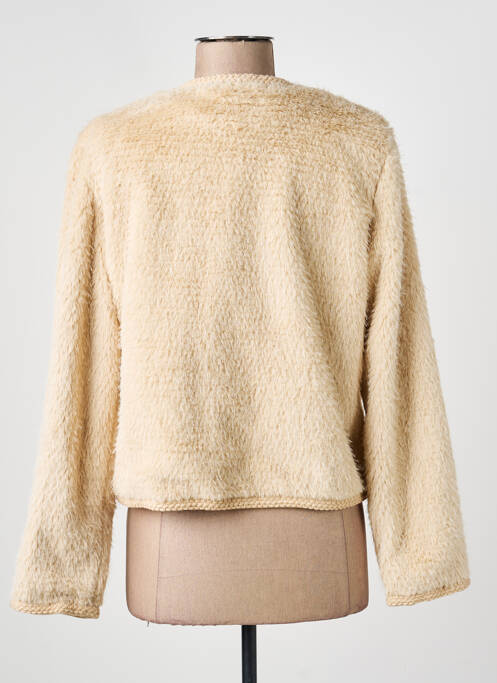 Veste casual col rond beige AN' GE femme