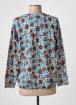 Pull coupe droite manches longues bleu GERARD DAREL femme