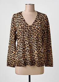 Pull col v manches longues marron GERARD DAREL femme