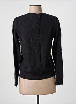 Pull coupe cintrée manches longues noir INTERDEE femme