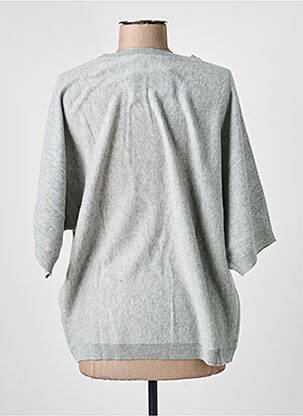 Pull coupe droite manches courtes gris G&B femme