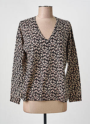 Pull col v manches longues noir GERARD DAREL femme