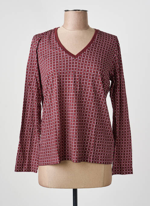 T-shirt imprimé fantaisie manches longues violet GERARD DAREL femme