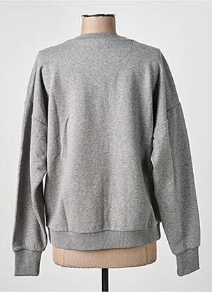 Sweat-shirt stretch manches longues gris MAX MARA femme