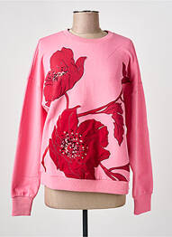 Sweat-shirt stretch manches longues rose MAX MARA femme