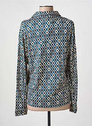 Chemisier coupe cintrée manches longues bleu GERARD DAREL femme