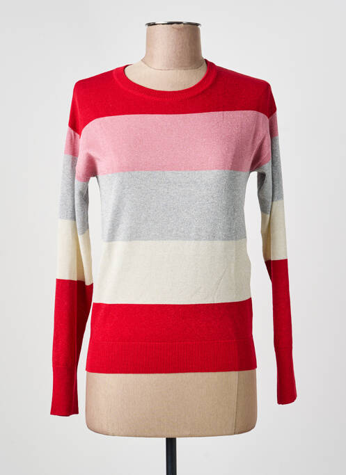 Pull coupe cintrée manches longues rouge EMME M femme