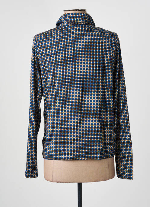 Blouse imprimé fantaisie manches longues bleu GERARD DAREL femme