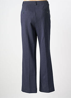 Pantalon droit fermeture zippée sous rabat avec crochet gris MAX MARA femme