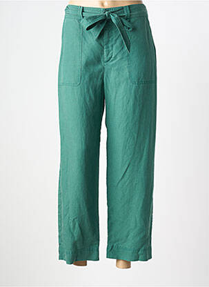 Pantalon 7/8 fermeture zippée sous rabat boutonné vert GERARD DAREL femme