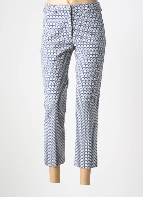 Pantalon 7/8 taille haute taille haute bleu WEEKEND MAXMARA femme