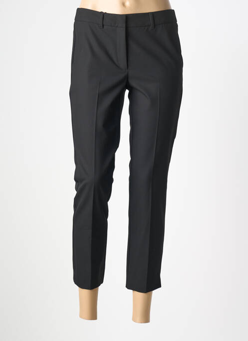 Pantalon 7/8 fermeture zippée sous rabat avec crochet noir MARELLA femme