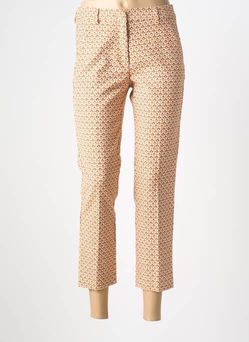 Pantalon 7/8 taille haute taille haute orange WEEKEND MAXMARA femme