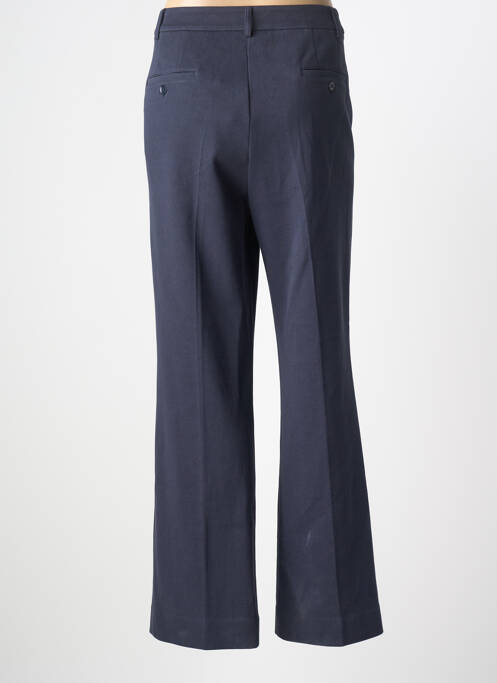 Pantalon droit fermeture zippée sous rabat avec crochet gris MAXMARA femme