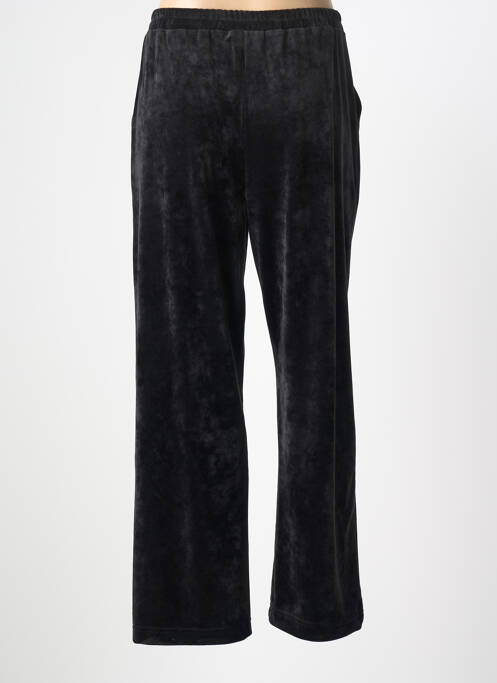 Pantalon droit fermeture zippée sous rabat boutonné noir KAKIE femme