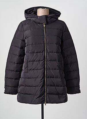 Doudoune poches a capuche noir EMME M femme