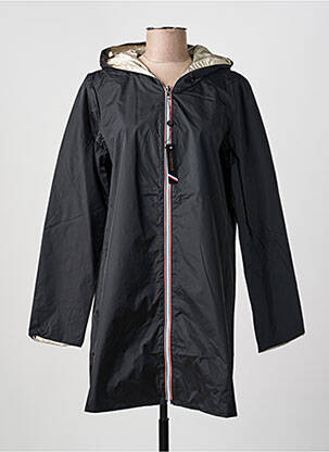 Imperméable réversible a capuche noir LAURA JO femme