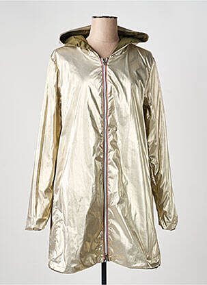 Imperméable manches longues a capuche vert LAURA JO femme