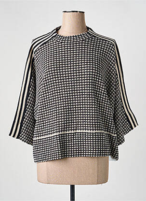 Pull coupe droite manches longues noir ALDO MARTIN'S femme