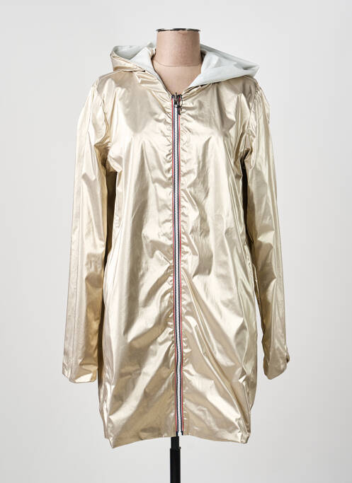 Imperméable fermeture zippée sur le devant a capuche blanc LAURA JO femme