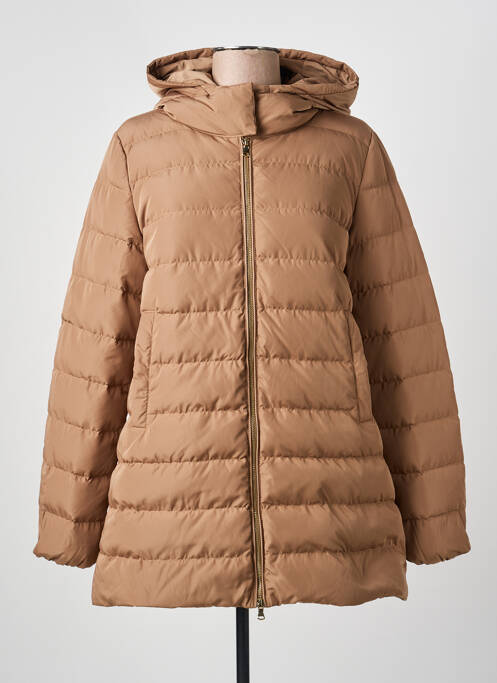 Doudoune poches a capuche beige EMME M femme