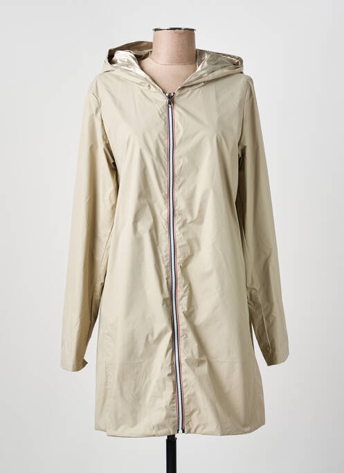 Imperméable réversible a capuche beige LAURA JO femme