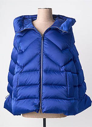 Doudoune manches longues sans capuche bleu MARELLA femme