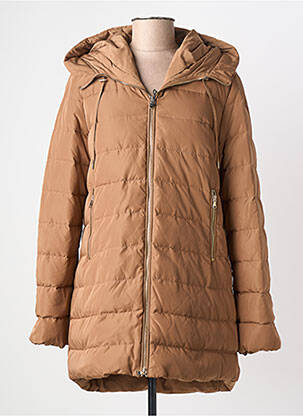 Doudoune poches a capuche marron MARELLA femme