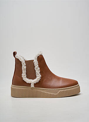 Bottines/boots bout rond talon de 4 à 6cm marron COCO ET ABRICOT femme