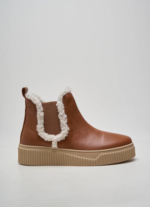 Bottines/boots bout rond talon de 4 à 6cm marron COCO ET ABRICOT femme
